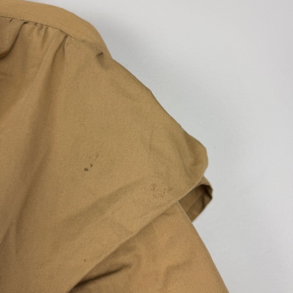 Anthropologie Mille Renata Ruffle Belted Button Ruffle Trench - Picture 14 of 14